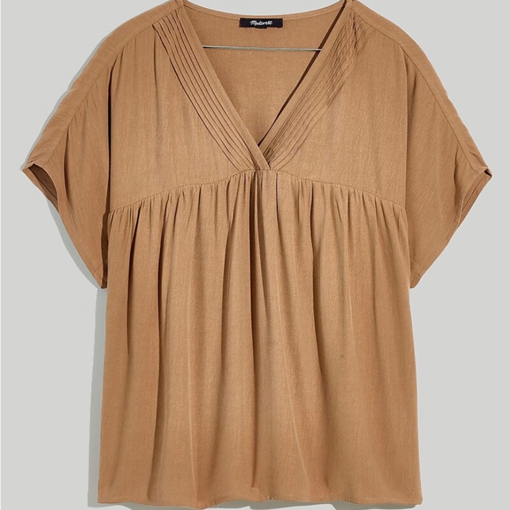Madewell Lusterweave Pintuck Top XS